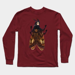 Death Head Moth Lady Long Sleeve T-Shirt